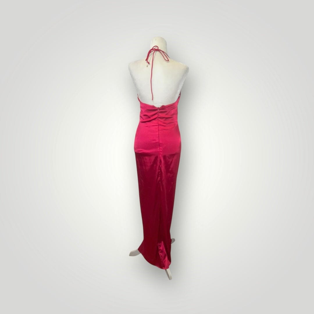 Jade Vintage dress Pink Y2K Jump Apparel Prom Halter Dress With Rhinestones Pink Y2K Jump Apparel Prom Halter Dress With Rhinestones