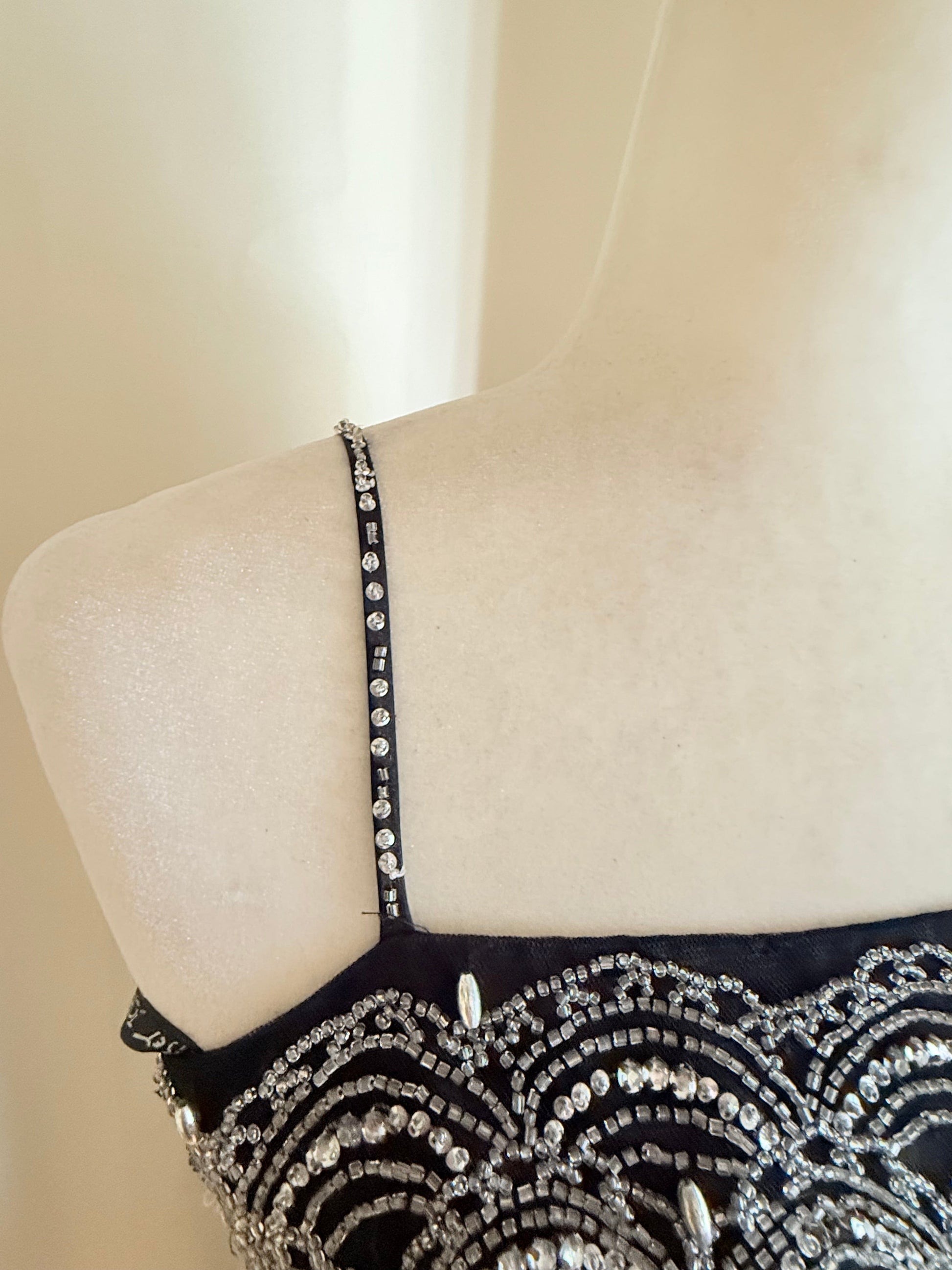 Jade Vintage  dress Vintage 1990’s Betsey Johnson Evening Black Beaded Dress Vintage 1990’s Betsey Johnson Evening Black Beaded Dress