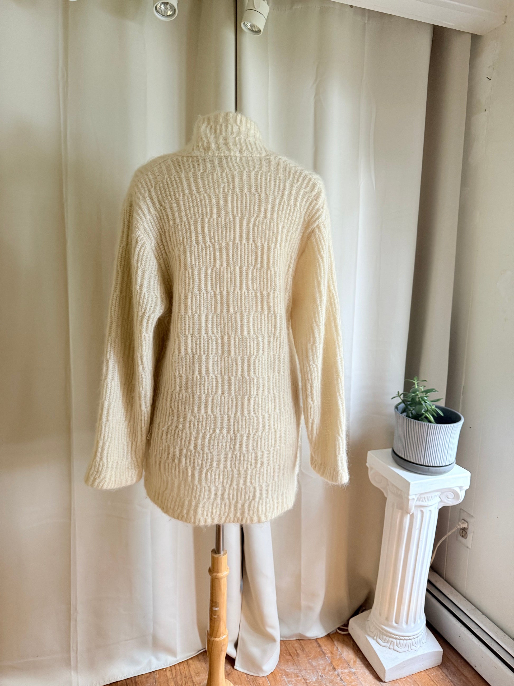 Jade Vintage  mohair cardigan Vintage Cream P.G.E. Mohair Oversized Cardigan Vintage Cream P.G.E. Mohair Oversized Cardigan