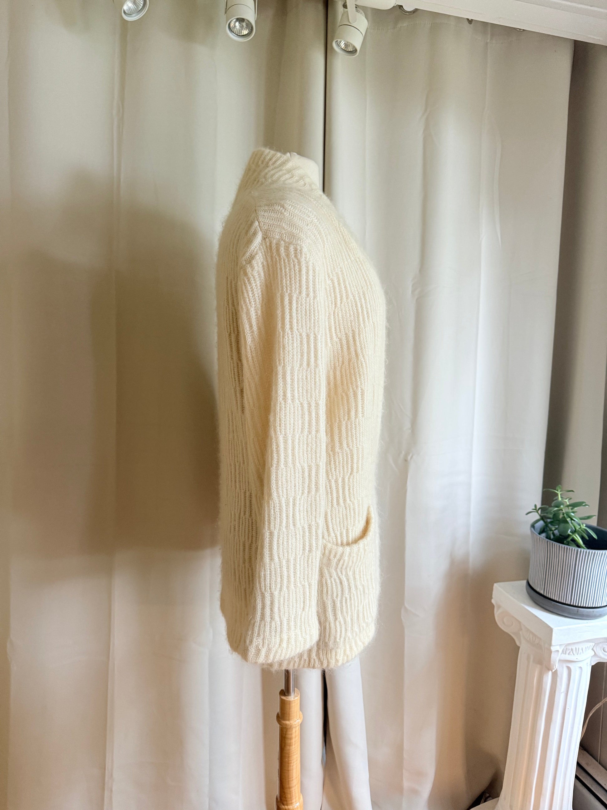 Jade Vintage  mohair cardigan Vintage Cream P.G.E. Mohair Oversized Cardigan Vintage Cream P.G.E. Mohair Oversized Cardigan