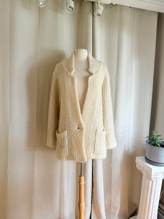 Jade Vintage  mohair cardigan Vintage Cream P.G.E. Mohair Oversized Cardigan Vintage Cream P.G.E. Mohair Oversized Cardigan
