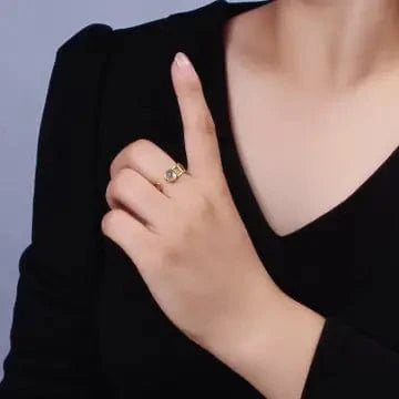 Jade Vintage  Ring 14K Gold Filled Round Labradorite Bar Wrap Double Band Ring 14K Gold Filled Round Labradorite Bar Wrap Double Band Ring