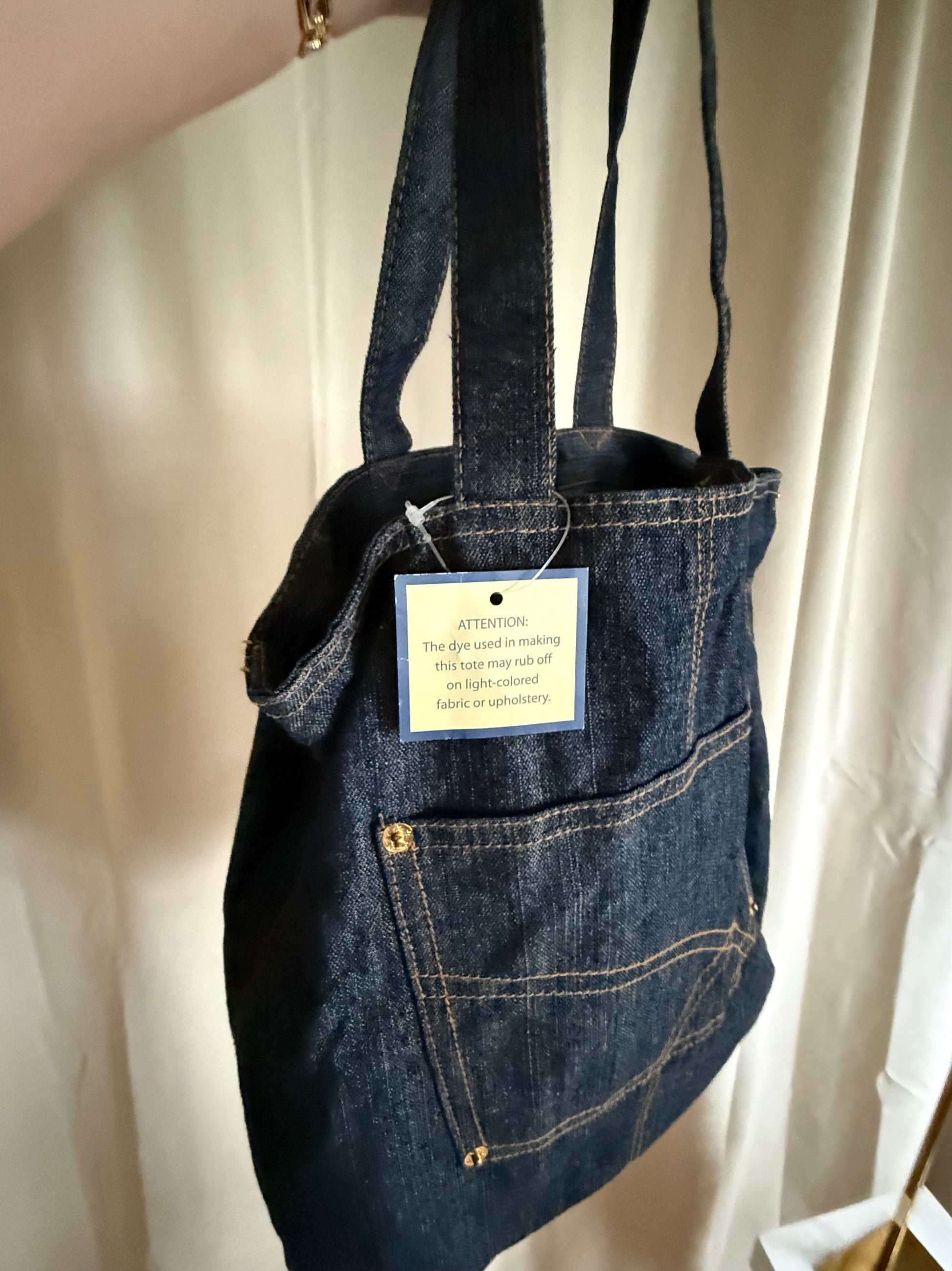 Jade Vintage  tote bag Vintage Deadstock Denim Tote Bag Vintage Deadstock Denim Tote Bag