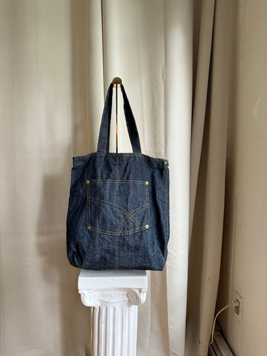 Jade Vintage  tote bag Vintage Deadstock Denim Tote Bag Vintage Deadstock Denim Tote Bag