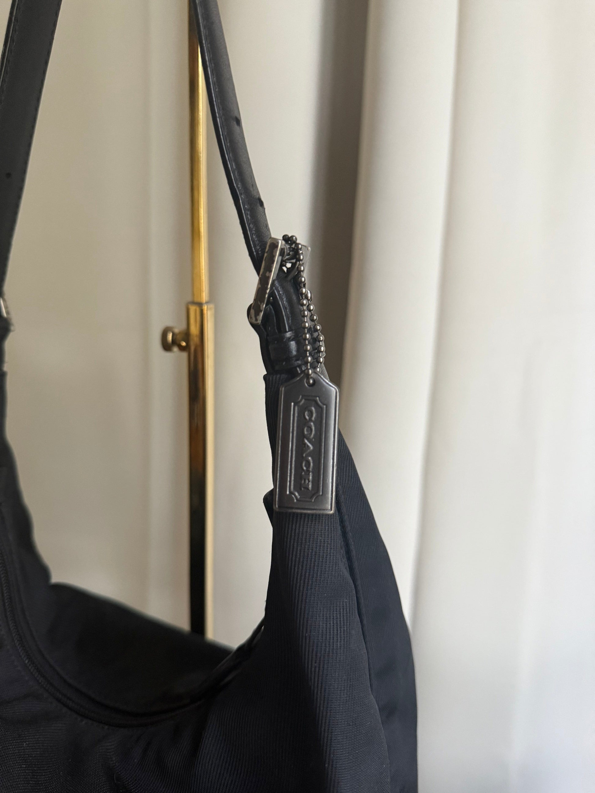 Jade Vintage  Vintage Coach Black Nylon Shoulder Bag Vintage Coach Black Nylon Shoulder Bag